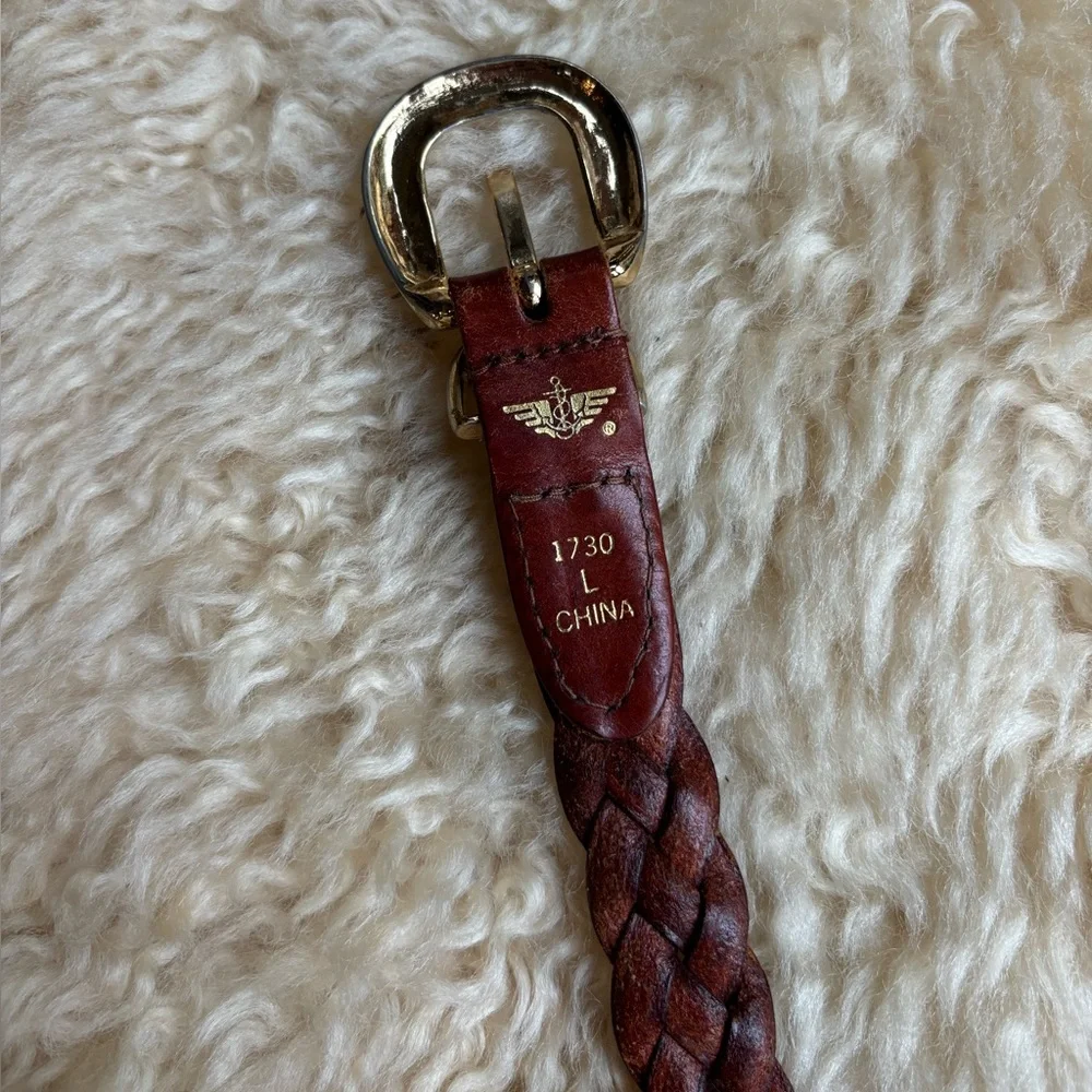 Vintage Braided Leather Belt - Picture 3 of 5